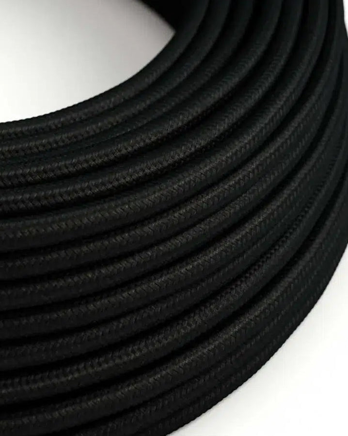 Lampeledning sort – 1 meter